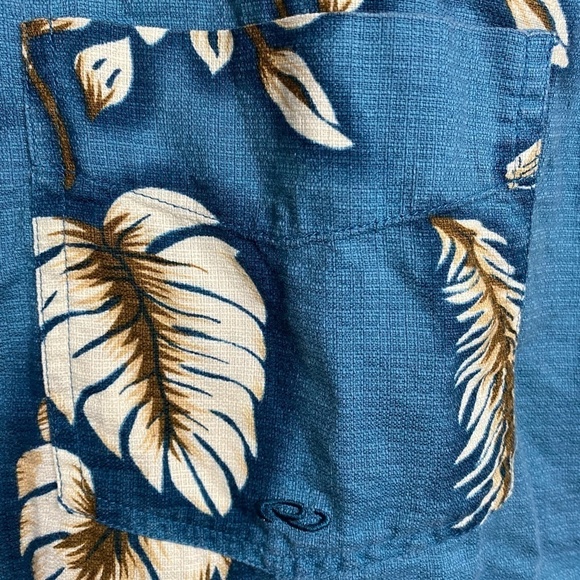 Roper Men's Teal Western Cowboy Print Short Sleeve Button Up Shirt Large‎ - Picture 3 of 11